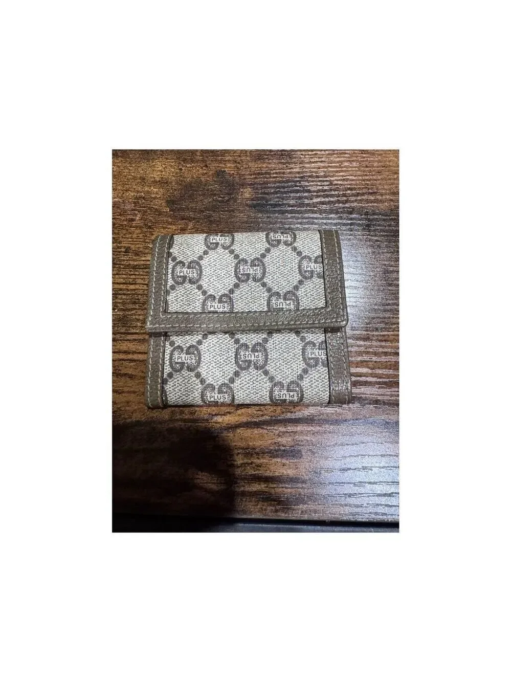 Gucci Plus Monogram Card and Coin Pouch 1970’s-1980’s
